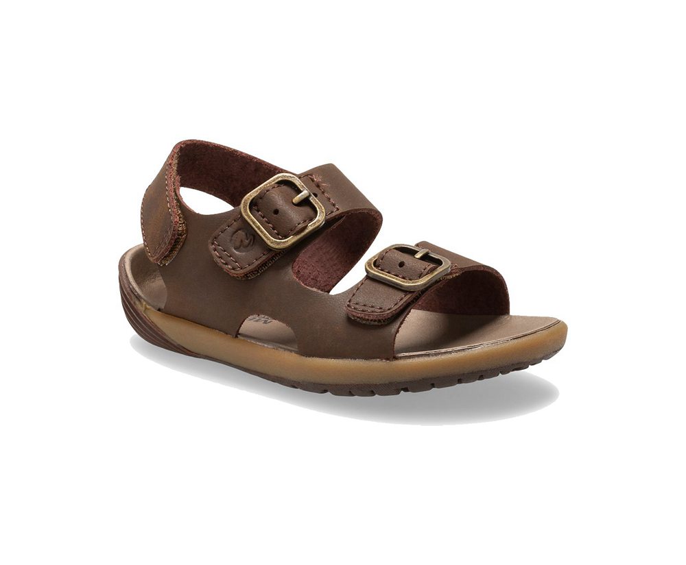 Merrell Sandals Brown - Bare Access Steps® - Kids 98NEBMVOR